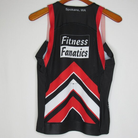 Castelli Black Red 1/2 Zip Cycling Sleeveless Bike Jersey Women's XXlarge - Picture 10 of 11